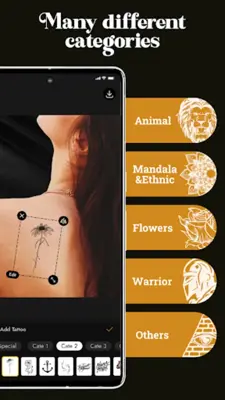 Tattoo Maker, Diseñar Tatuajes android App screenshot 0